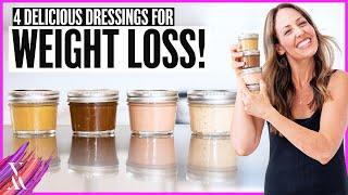 MY 4 FAVORITE (OIL FREE) SALAD DRESSINGS FOR WEIGHT LOSS! + Easy Hack 