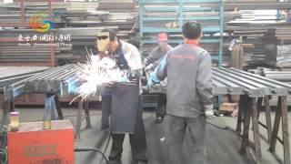 Aceally pallet rack beam welding production