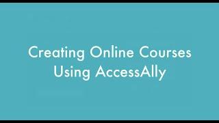 Create an Online Course Using Wordpress and AccessAlly