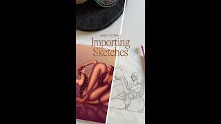 How to import your physical sketches in Photoshop or Illustrator to create your own illustration!