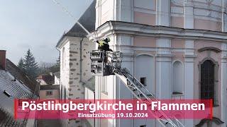 pöstlingbergkirche in flammen