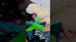 funny video of baby playing with teddy bear#shorts#youtube#softtoys#teddybear#kidsfunvideo#kidsstatu