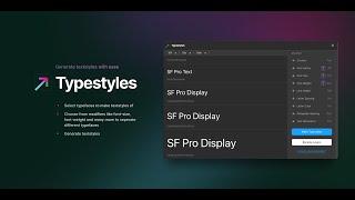 Как задать текстовые стили в Figma | Плагин Typestyles