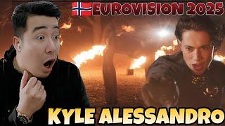  Kyle Alessandro - Lighter |  Official Music Video | Norway   Eurovision 2025 | REACTION