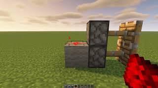 Minecraft 1.21 | Quick and Easy 1x2 Piston Door