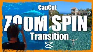 CapCut Video Editing Tutorial // ZOOM / SPIN TRANSITION