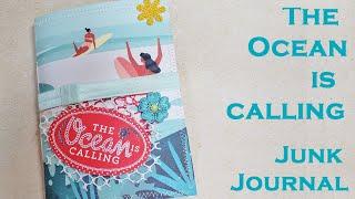 The Ocean is Calling Junk Journal Vacation Memory Keeping Flip Through