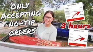 Accepting NO-TIP orders for 3 hours! DoorDash & Uber Eats ride along