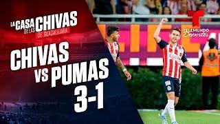 Highlights & Goals | Chivas vs. Pumas 3-1 | Telemundo Deportes