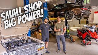 SHOP TOUR - Big Power, Drift Cars, and Turbo Sleds at Munson Motorsports