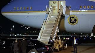 Donald Trump and Elon Musk arrive in Florida on Air Force One for Mar-a-Lago weekend