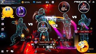 Satvik, Nitin free fire, Hakson Pro Gaming, Decor Gaming With Ghost Criminal - Garena free fire