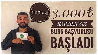 3.000₺ KARŞILIKSIZ BURS - BİR ADIMVAR BURS BAŞVURUSU BAŞLADI (GERİ ÖDEMESİZ BURS)