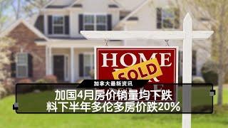 加国4月房价销量均下跌  料下半年多伦多房价跌20%