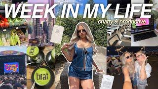 WEEK IN MY LIFE (productive & realistic) | Laneway Festival, Super Bowl, Pilates, Editing, Etc! 