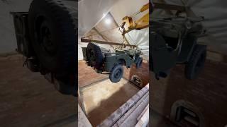 Jeep in my underground bunker #mancave #bunker #jeep