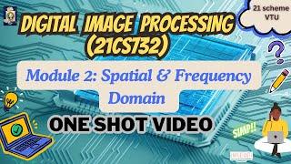 Digital Image Processing (21CS732) Module 2 Imp Topics - ONE SHOT VIDEO FOR EXAM #21CS732 #DIP #VTU