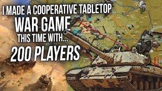 Running a 200 player Massive Online Cooperative Tabletop War Game...