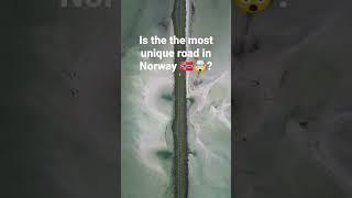 Is this the most unique road in Norway ?    #drone #dji #norway #epic #mystic #norway #lofoten