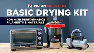 Dehydrate Filaments like PEEK & ULTEM - Vision Miner Basic Drying Kit