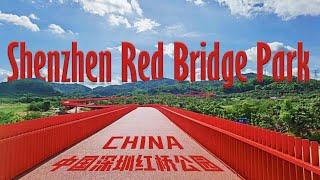 Shenzhen 4KM Red Bridge,Hongqiao Park  in Shenzhen China,New Internet-Famous Site in 2021