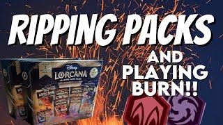 Ripping Some Chapter 1 Packs and Trying Red/Purple BURN!!!! | Disney Lorcana TCG