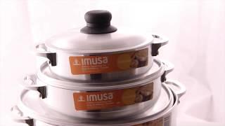 IMUSA USA 3 Piece Polish Aluminum Caldero Set  (Dutch Oven Set) (Product Information)