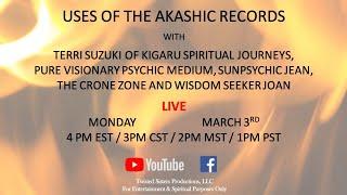 THE WISDOM CIRCLE - USES OF THE AKASHIC RECORDS WITH TERRI SUZUKI