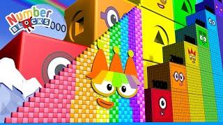 Numberblock Step Squad 1 to 703 vs 25,000 - Count 25,000,000 Song - Learn to Count Big Numbers!