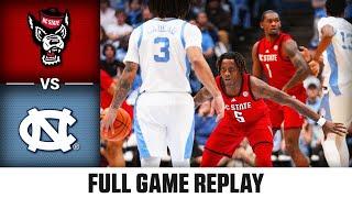 NC State vs. North Carolina Full Game Replay | 2024-25 ACC Men's Basketball