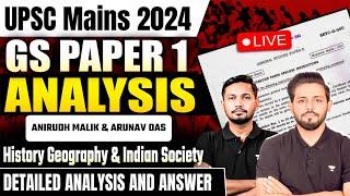 UPSC Mains 2024 | GS Paper I Detailed Analysis & Answer | History, Geography and Indian Society