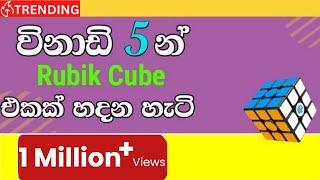 How to solve the Rubik cube in 5 minutes (Sinhala)   (1 Million+ Views)