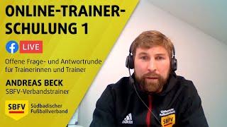 Online-Trainerschulung 1: Offene Frage- und Antwortrunde mit SBFV-Verbandstrainer Andreas Beck