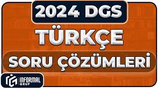 2024 DGS TÜRKÇE Soruları ve Çözümleri | TEK PARÇA