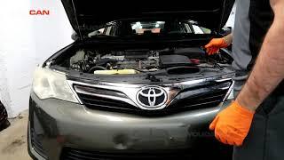 2012-2017 Toyota Camry XV50 How to Open the Hood