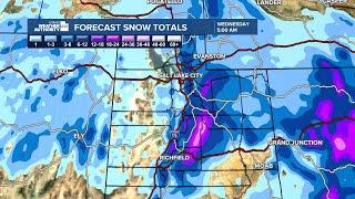 Storm to dump up to 2 feet of snow in Utah mountains, valley rain