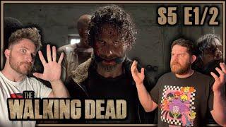 DOUBLE EPISODE *THE WALKING DEAD* S5 E1 and 2 REACTION