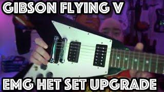 GIBSON FLYING V UPGRADE - EMG HET SET - METAL UP YOUR ASS