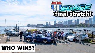 I-90 Surge Race To The Finish Line! This Is The Fastest Electric Car To Drive Across USA - Pt. 4/4