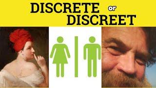  Discretion Discreet Discrete - Discretion Meaning - Discrete Examples - Discreet in a Sentence