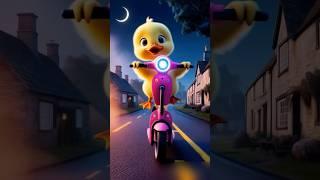 Baby Duckrides SCOOTER #explore #duck #ducktales #duckrescue #duckling #babyduck #cuteduck #fy