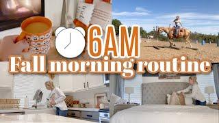 FALL 6AM WEEKDAY MORNING ROUTINE // SAHM ROUTINE // TYPICALLY KATIE