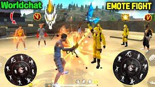 Free Fire Emote Fight On Factory Roof  लेकिन ये क्या  Worldchat में गलत हुआ  Adam Vs Criminal 