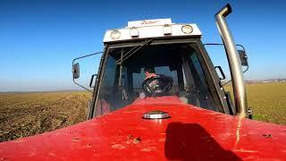 Zetor ZTS 16145 + Kongskilde grubber under 35 cm. ENGINE & BLOW OFF SOUND.