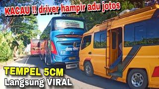 GARA2 DIANGGAP SPELE !! Berujung ngamuk brutal, kejar kejaran elf vs bus sugeng rahayu bus do'a ibu