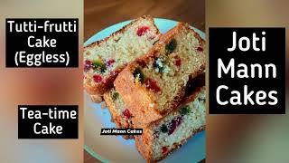 Eggless Tutti frutti cake recipe / Kids favourite