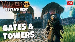 Building Gates & Towers! - Beyla's Rest | Valheim  (S4-E8)