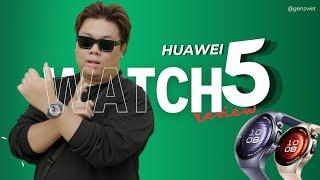 HUAWEI Watch 5 - Đồng hồ thông minh cao cấp: Đo 11 chỉ số với X-TAP, gọi thoại eSIM!