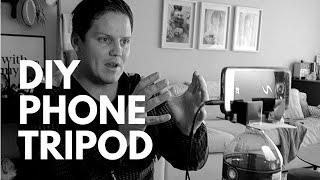 How to make a DIY Phone Tripod // $0 Homemade Tripod