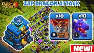 "TH12 Zap Dragon = POWERFUL Unstoppable 3-Star Strategy in Clash of Clans"